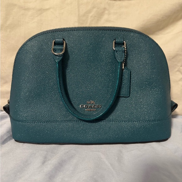 Coach Blue Sierra Satchel Bag - Picture 1 of 3